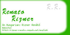 renato rizner business card